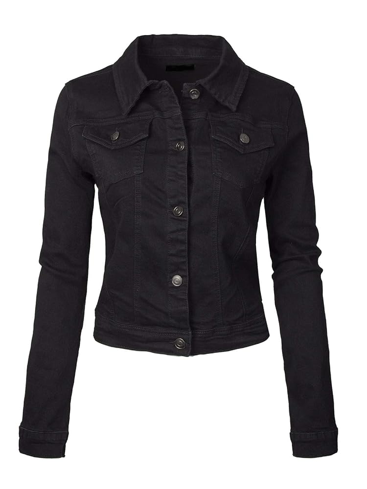 ［L］OVY Black Washed 2nd Denim Jacket L］OVY Black Washed 2nd Denim Jacket